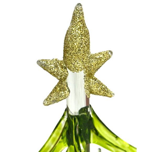 Kirkland's Festive Holiday 10" Colorful Glass Christmas Tree 16 Glass Ornaments - Picture 3 of 5